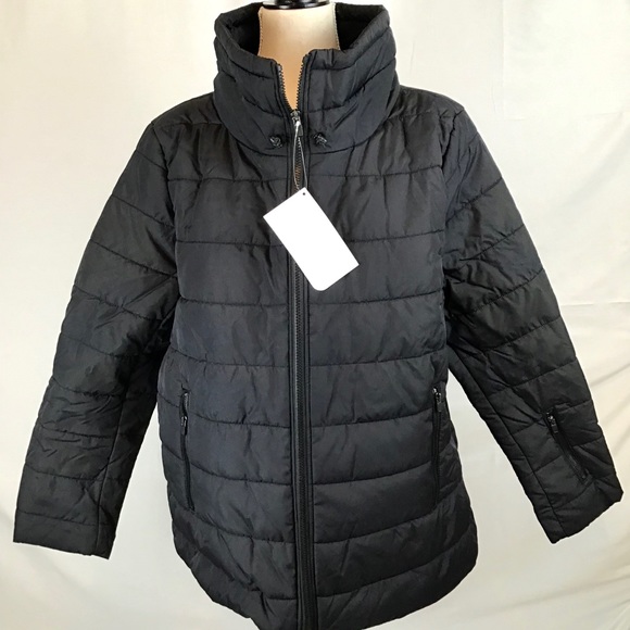 Fabletics Misha Puffer Jacket Black Coat Size 2X - Picture 3 of 8